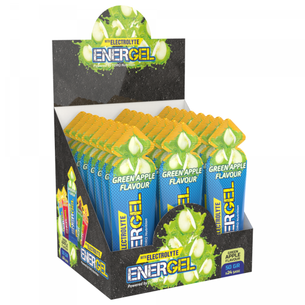 Torq Nutrition Energel Electrolyte - Enerji ve Performans Jeli 50 gr 24 Adet - Yeşil Elma-TORQ NUTRITION