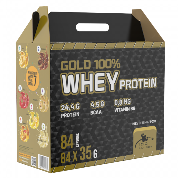 Torq Nutrition Gold Whey Protein 35 gr x 84 Saşe - Karışık Aroma-TORQ NUTRITION