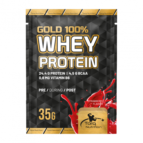 Torq Nutrition Gold Whey Protein 35 gr x 14 Saşe - Çilek-TORQ NUTRITION