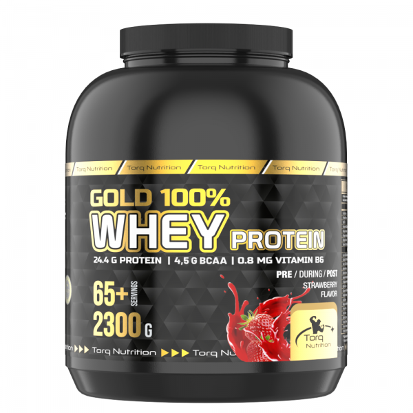 Torq Nutrition Gold Whey Protein Çilek Aromalı 2300 gr-TORQ NUTRITION