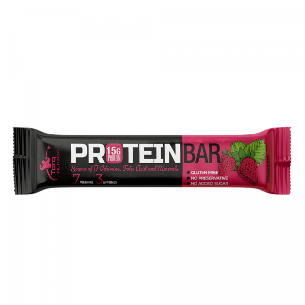 Torq Nutrition Protein Bar Çilek 50 gr-TORQ NUTRITION