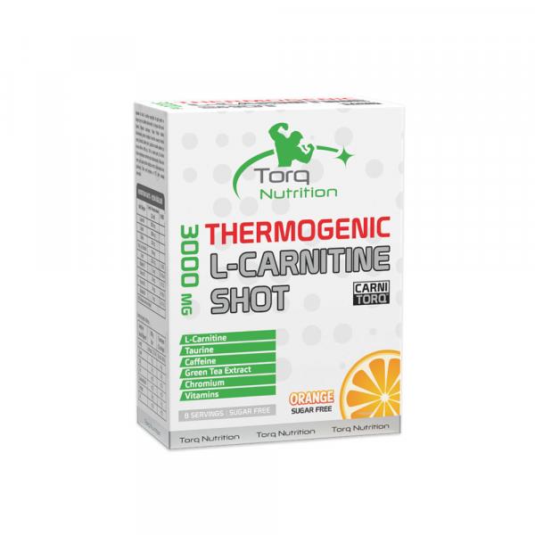 Torq Nutrition Thermogenic L-Carnitine Portakal Shot 8'li 3000 mg-TORQ NUTRITION