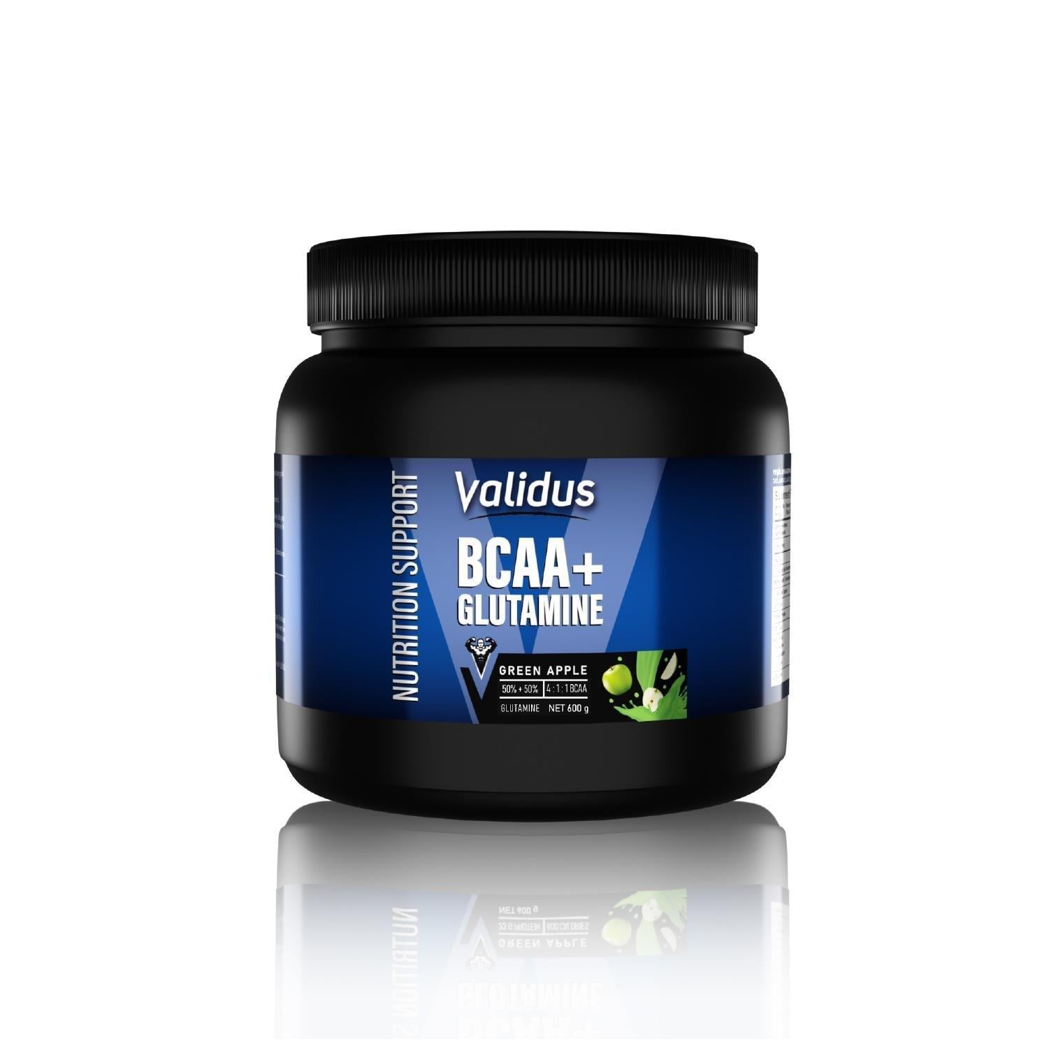 Validus BCAA + Glutamine Yeşil Elma 600 gr-Validus