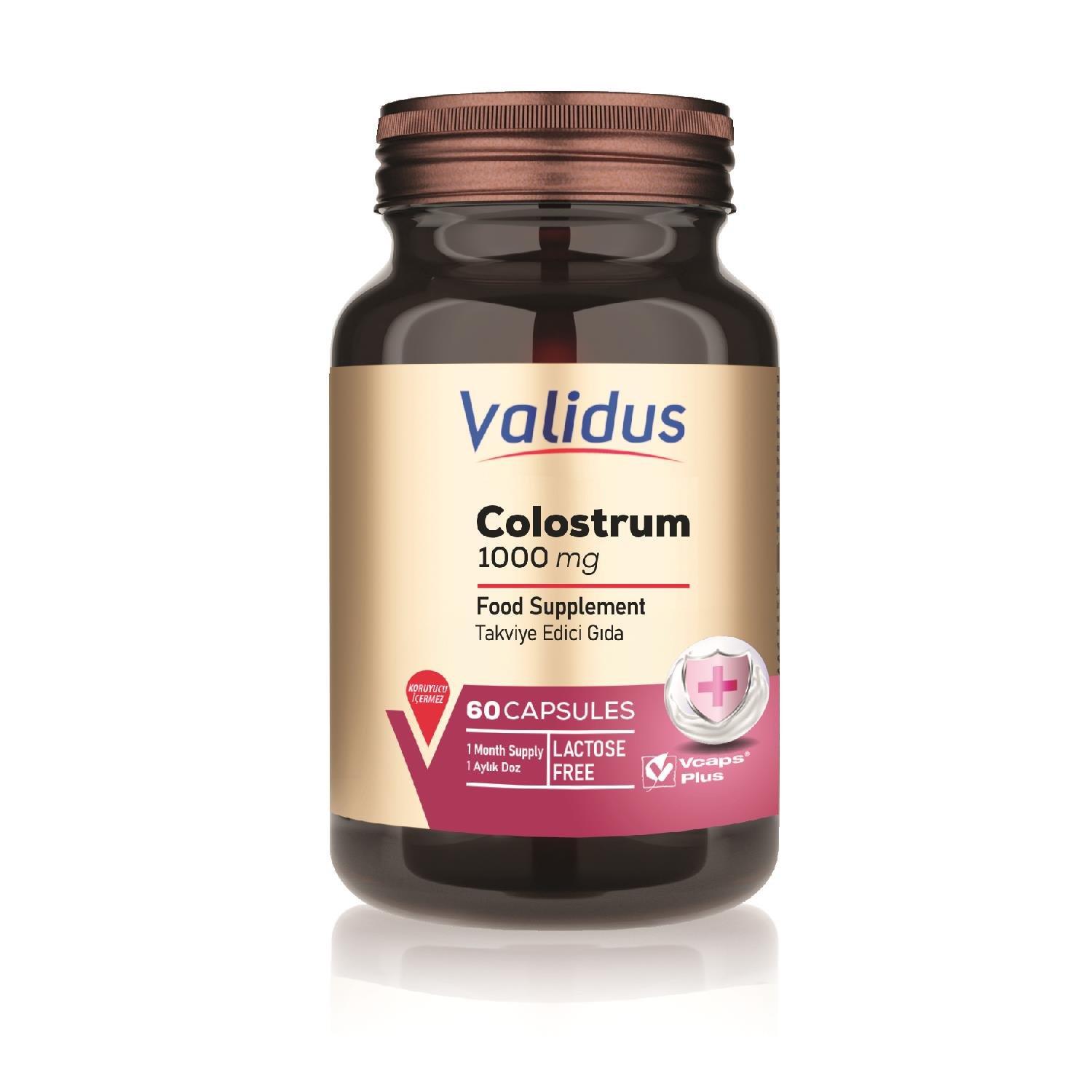 Validus Colostrum 1000 mg 60 Kapsül-Validus