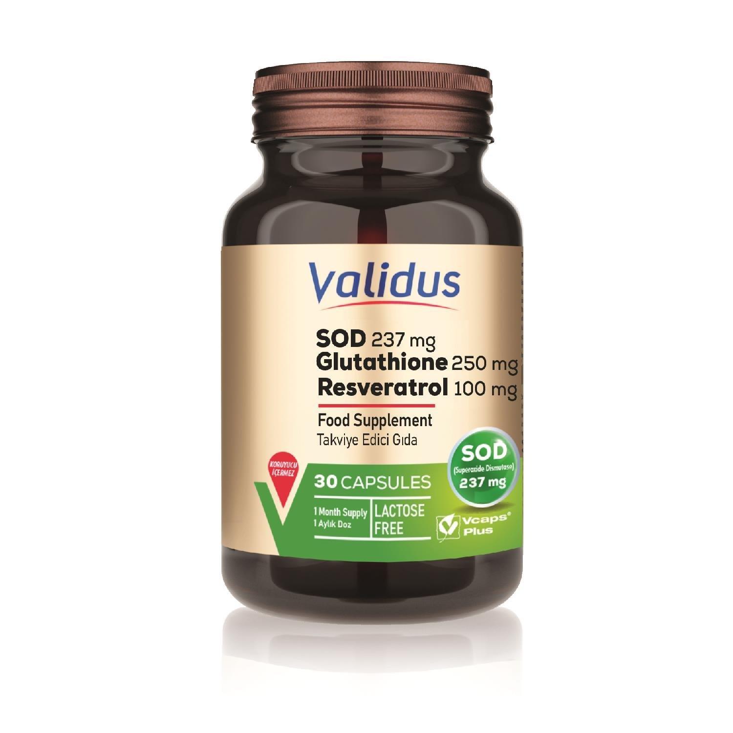 Validus D-Tox Superoxide Dismutaz 237 mg 30 Kapsül-Validus