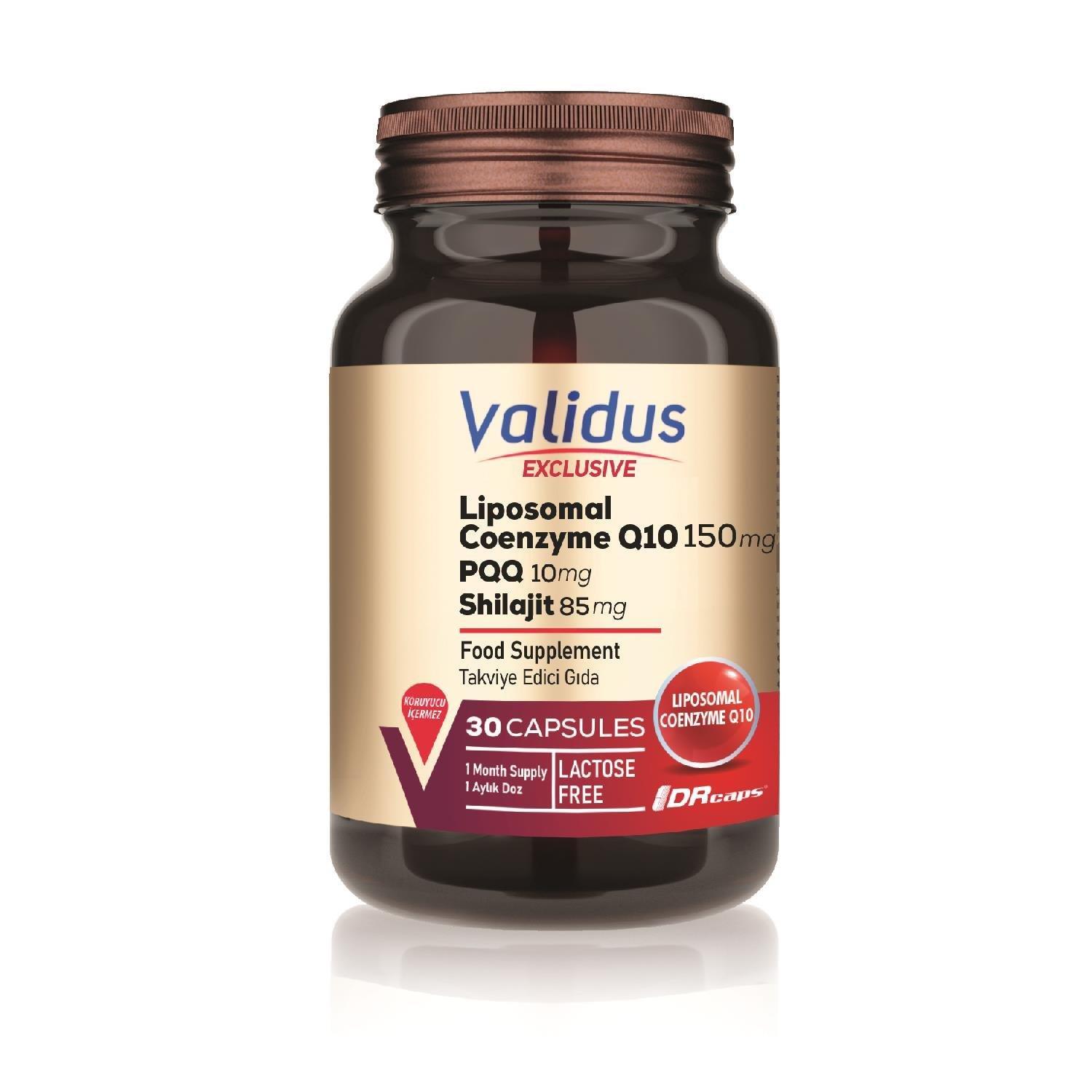 Validus Exclusive Liposomal Coenzyme Q10 + Shilajit 30 Kapsül-Validus