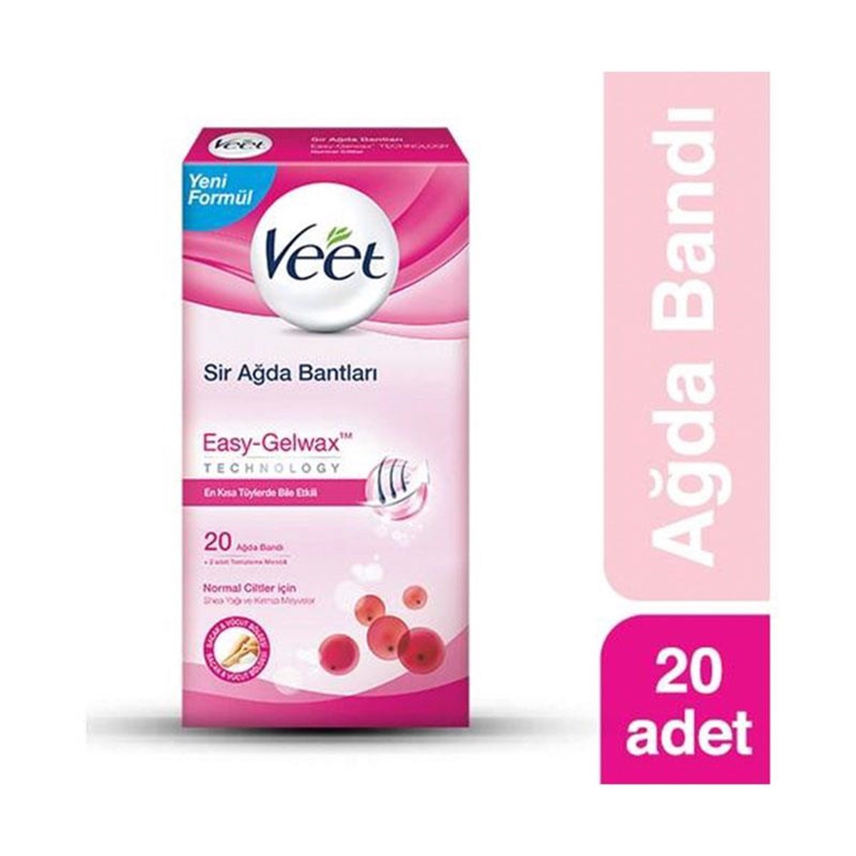 Veet Sir Ağda Bandı Normal Ciltler 20 li Paket