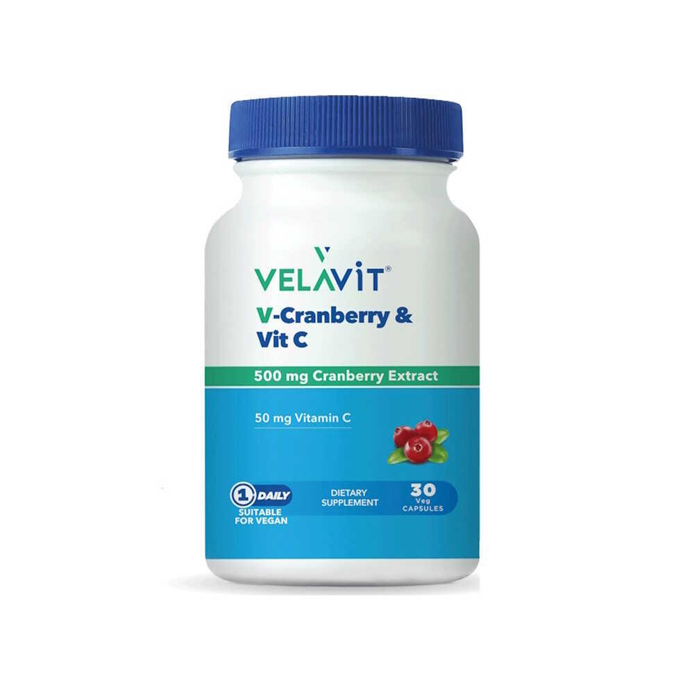Velavit V-Cranberry & Vitamin C 30 Kapsül-Velavit