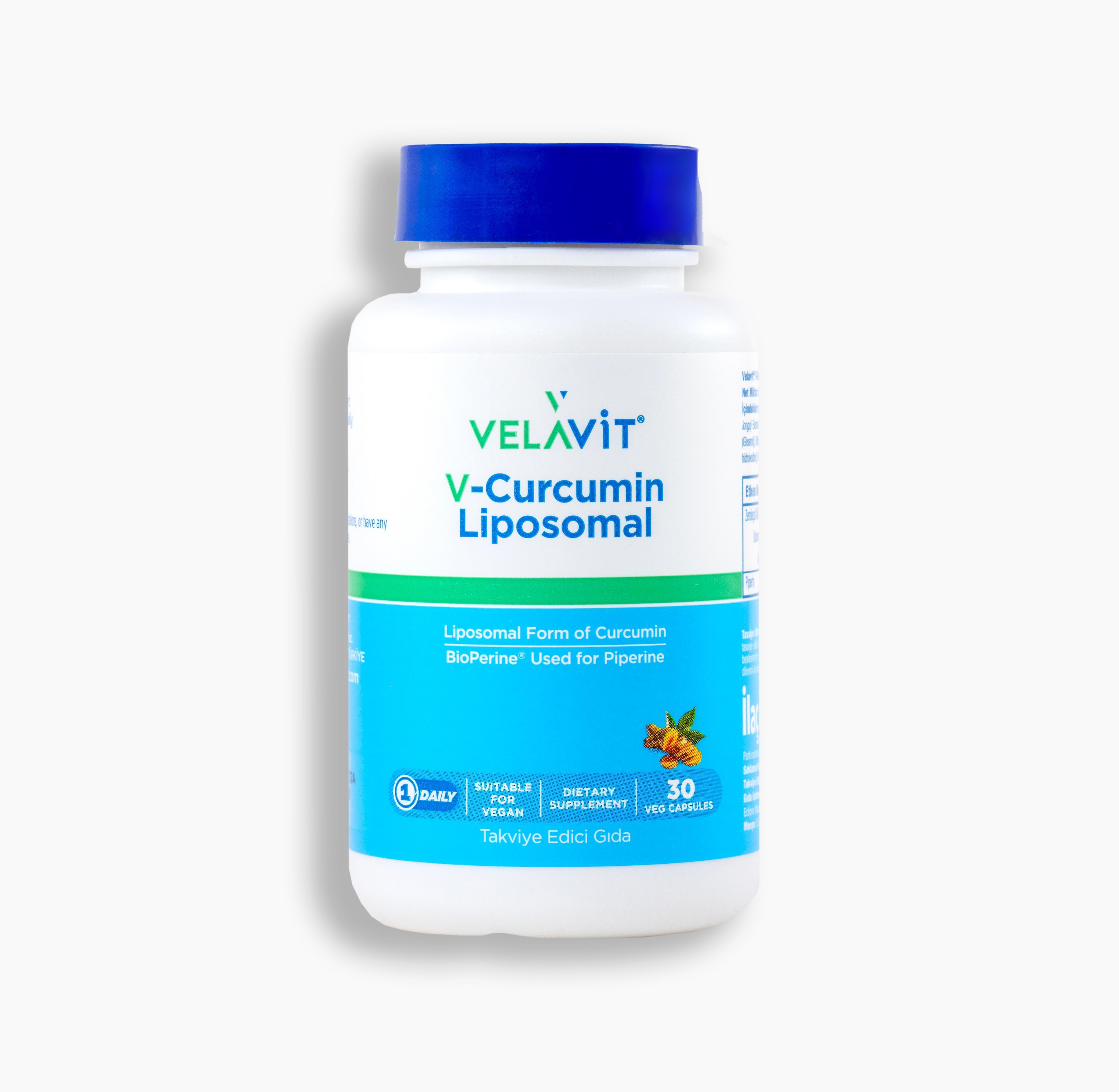 Velavit V-Curcumin Liposomal 30 Kapsül-Velavit