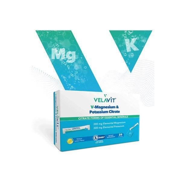 Velavit V-Magnesium & Potassium Citrate 20 Toz Poşet-Velavit