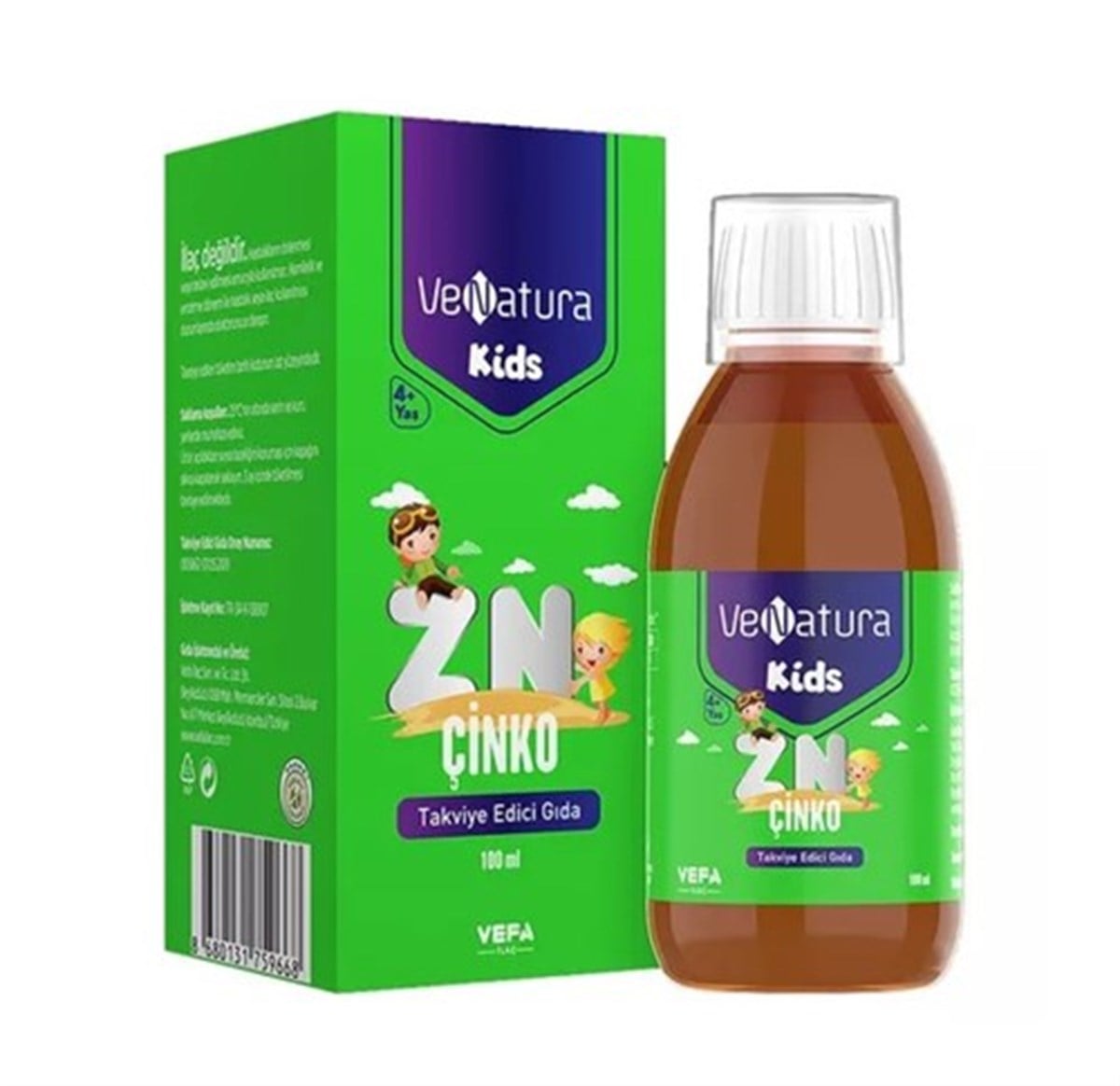 VeNatura Kids Çinko Takviye Edici Gıda 100 ml