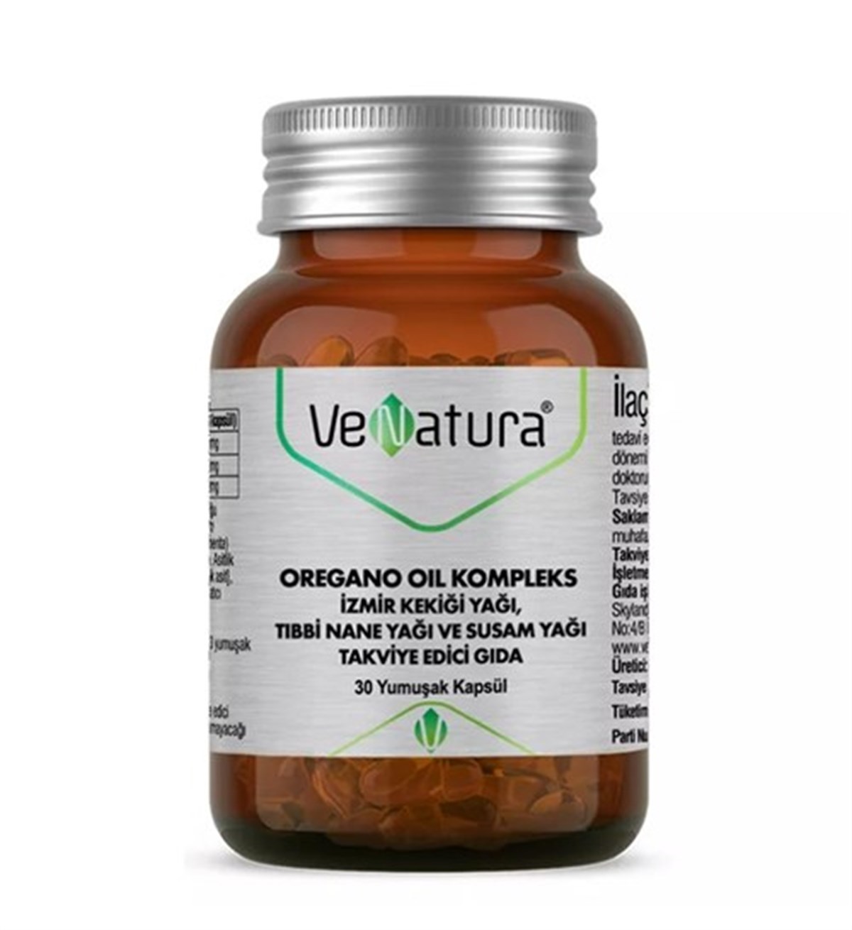 VeNatura Oregano Oil Kompleks İzmir Kekiği Yağı 30 Yumuşak Kapsül