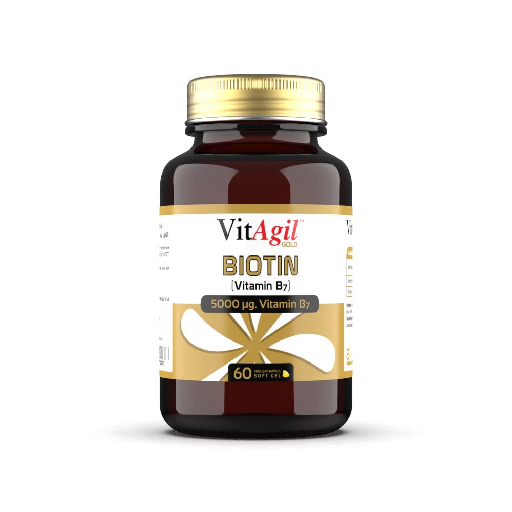 Vitagil Gold Biotin 60 Yumuşak Kapsül-VitAgil