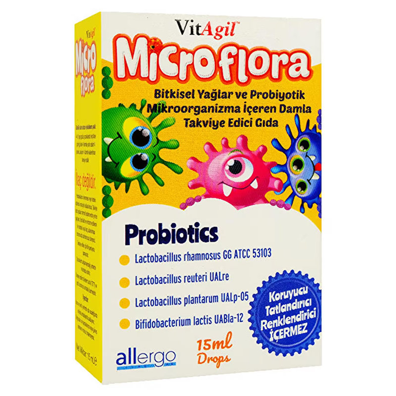 Vitagil Microflora Probiyotik Damla 15 ml-VitAgil