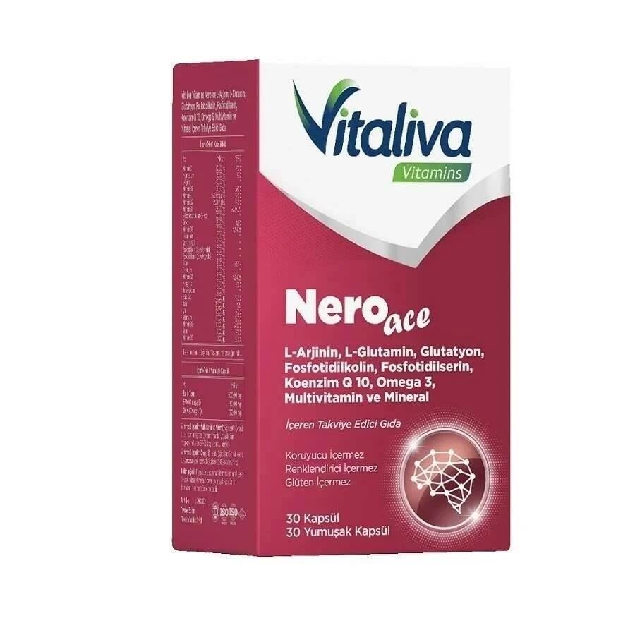 Vitaliva Vitamins Nero Ace 30 Kapsül & 30 Yumuşak Kapsül-Vitaliva Vitamins