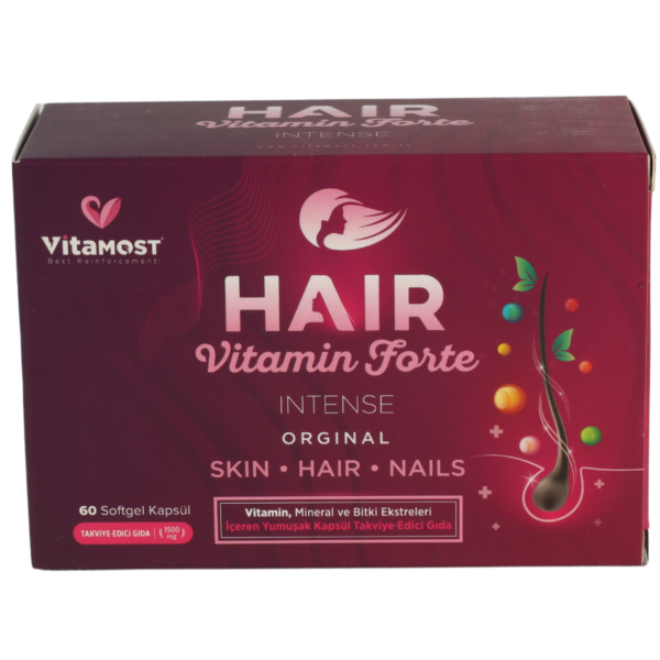 Vitamost Hair Vitamin Forte Intense 60 Soft Jel Kapsül-VitaMost