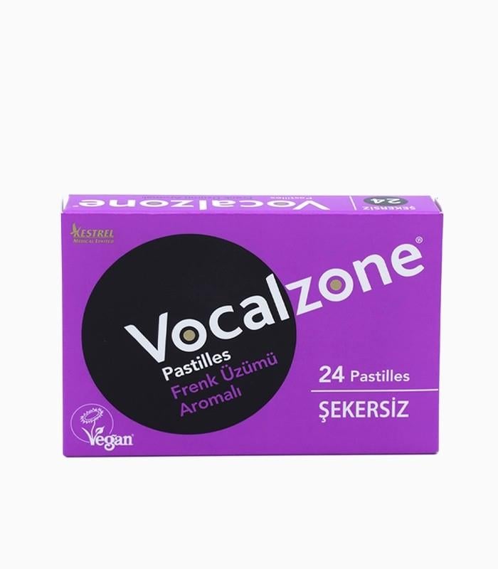 Vocalzone Frenk Üzümlü Pastil 24'lü-Vocalzone
