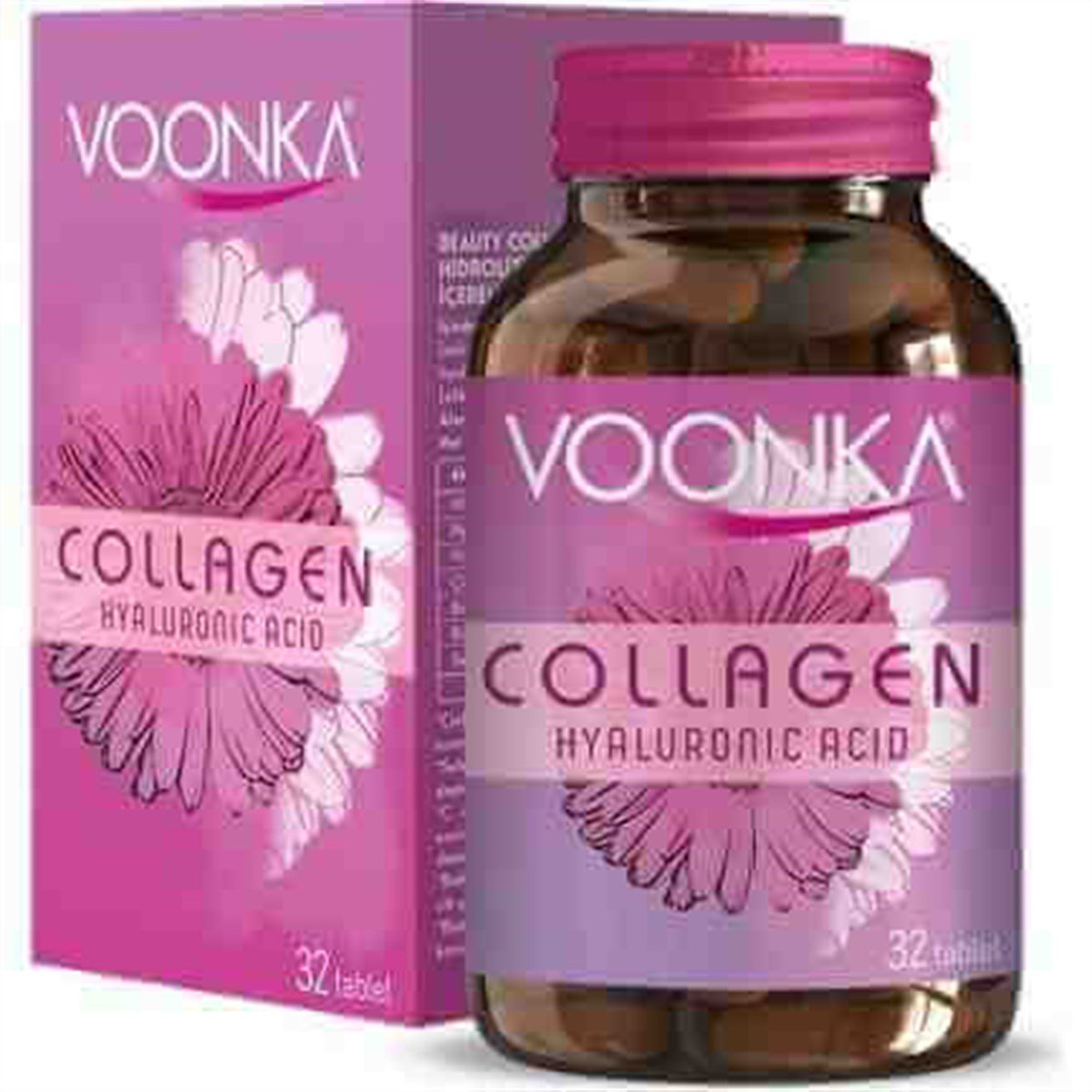 Voonka Collagen + Hyaluronic Acid 32 Tablet-Voonka