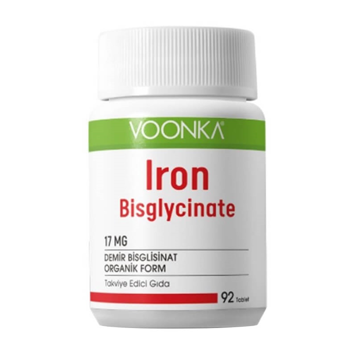 Voonka Iron Bisglycinate Demir 92 Kapsül-Voonka