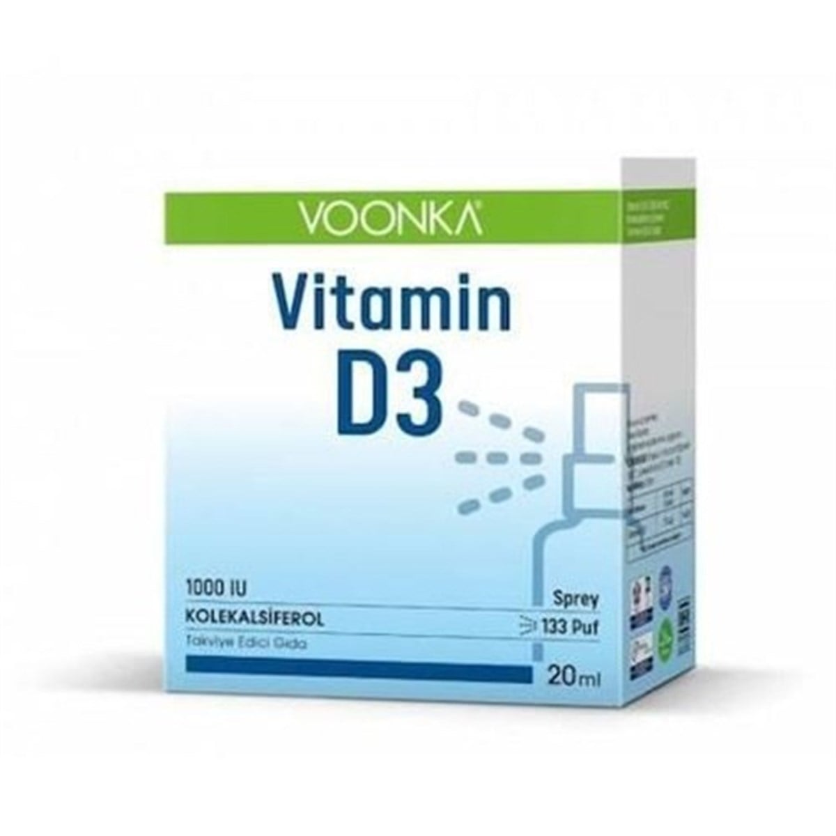 Voonka Vitamin D3 1000 IU 20 ml Sprey