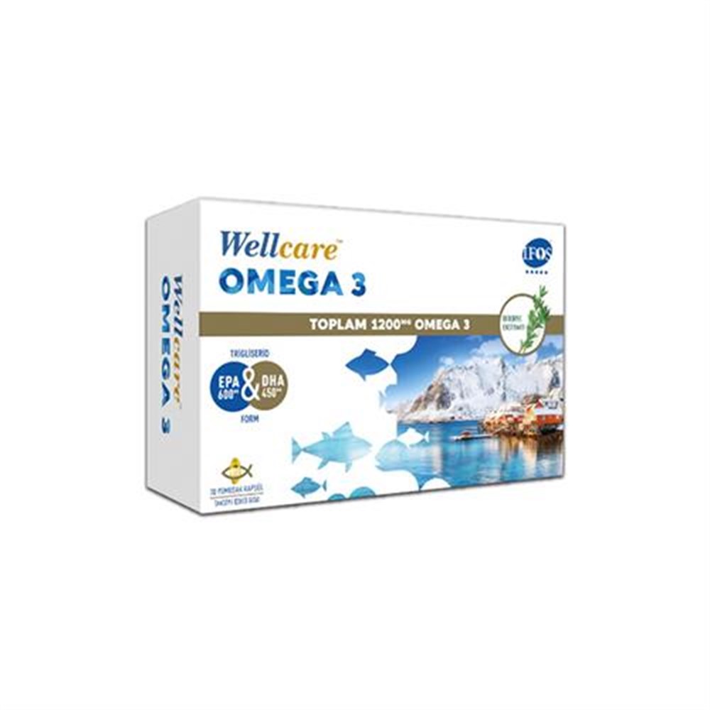 Wellcare Omega 3 1200 mg 30 Yumuşak Kapsül