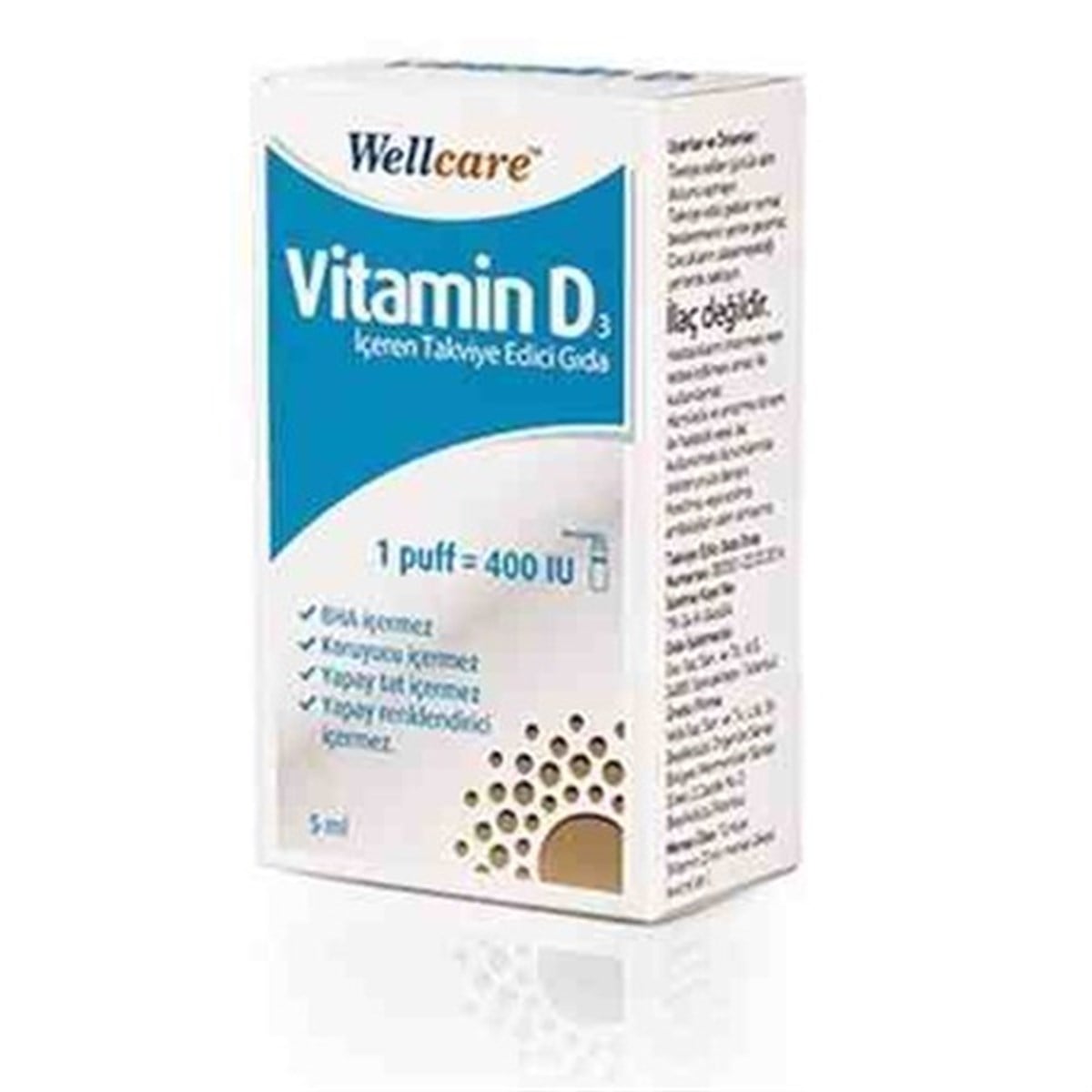 Wellcare Vitamin D3 400IU 5 ml Sprey