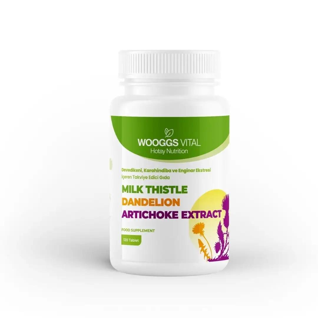 Wooggs Vital Devedikeni Karahindiba ve Enginar Ekstresi 120 Tablet-Wooggs Vital