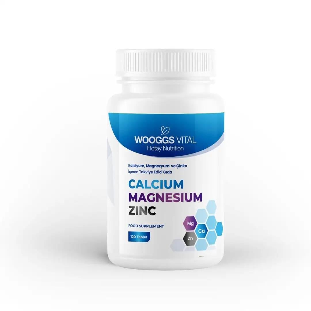 Wooggs Vital Kalsiyum Magnesium ve Zinc İteg 120 Tablet-Wooggs Vital