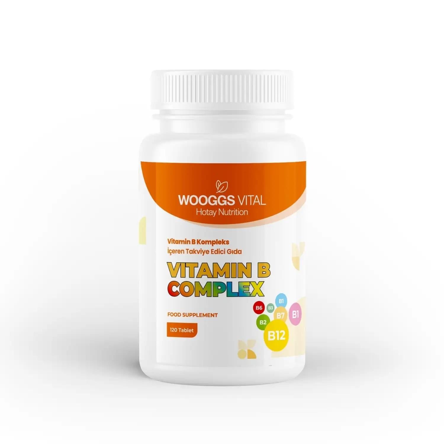 Wooggs Vital Vitamin B Kompleks İteg 120 Tablet-Wooggs Vital