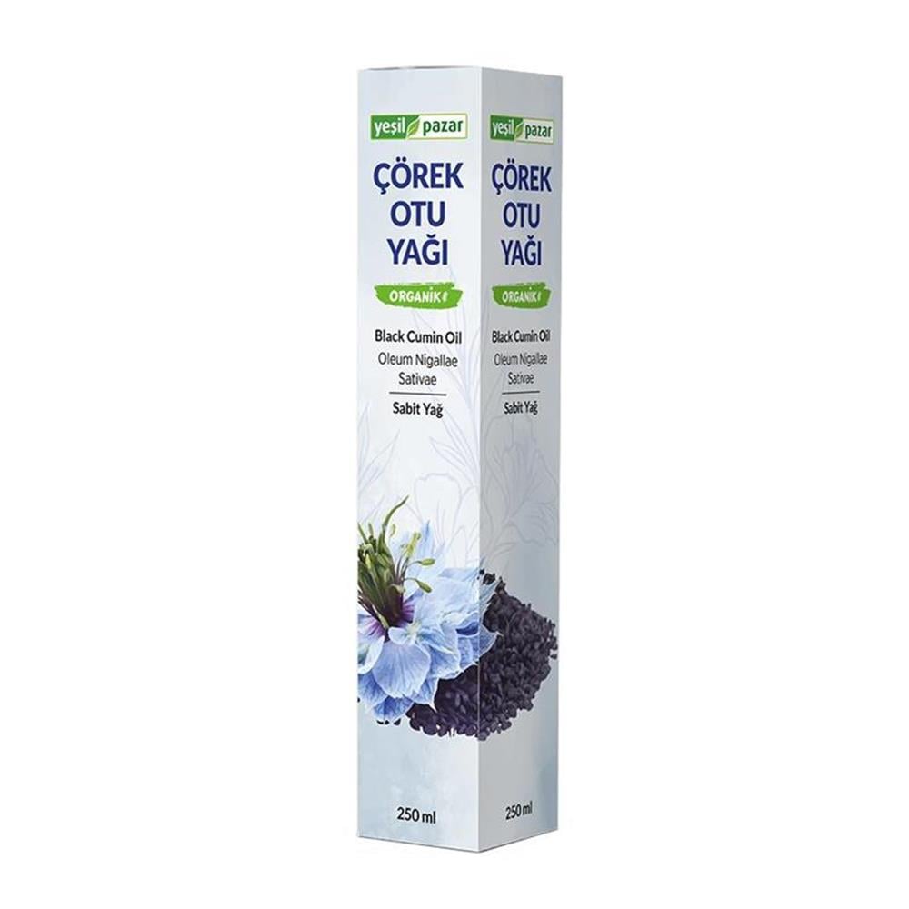 Yeşil Pazar Çörekotu Yağı Organik 250 ML