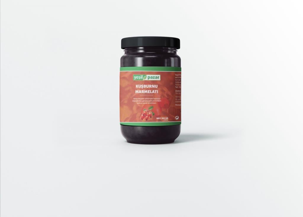 Yeşil Pazar Kuşburnu Marmelatı Katkısız 350 Gr
