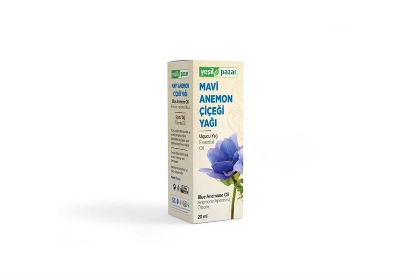 Yeşil Pazar Mavi Anemon Çiçeği Yağı 20 Ml