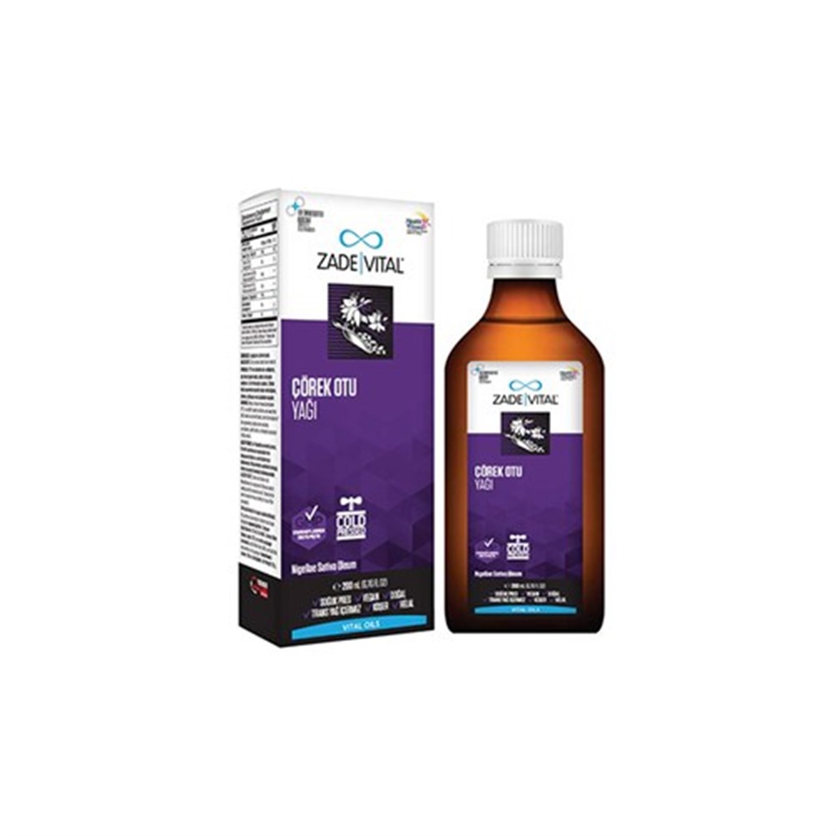 Zade Vital Çörek Otu Yağı 150ml Cam Şişe
