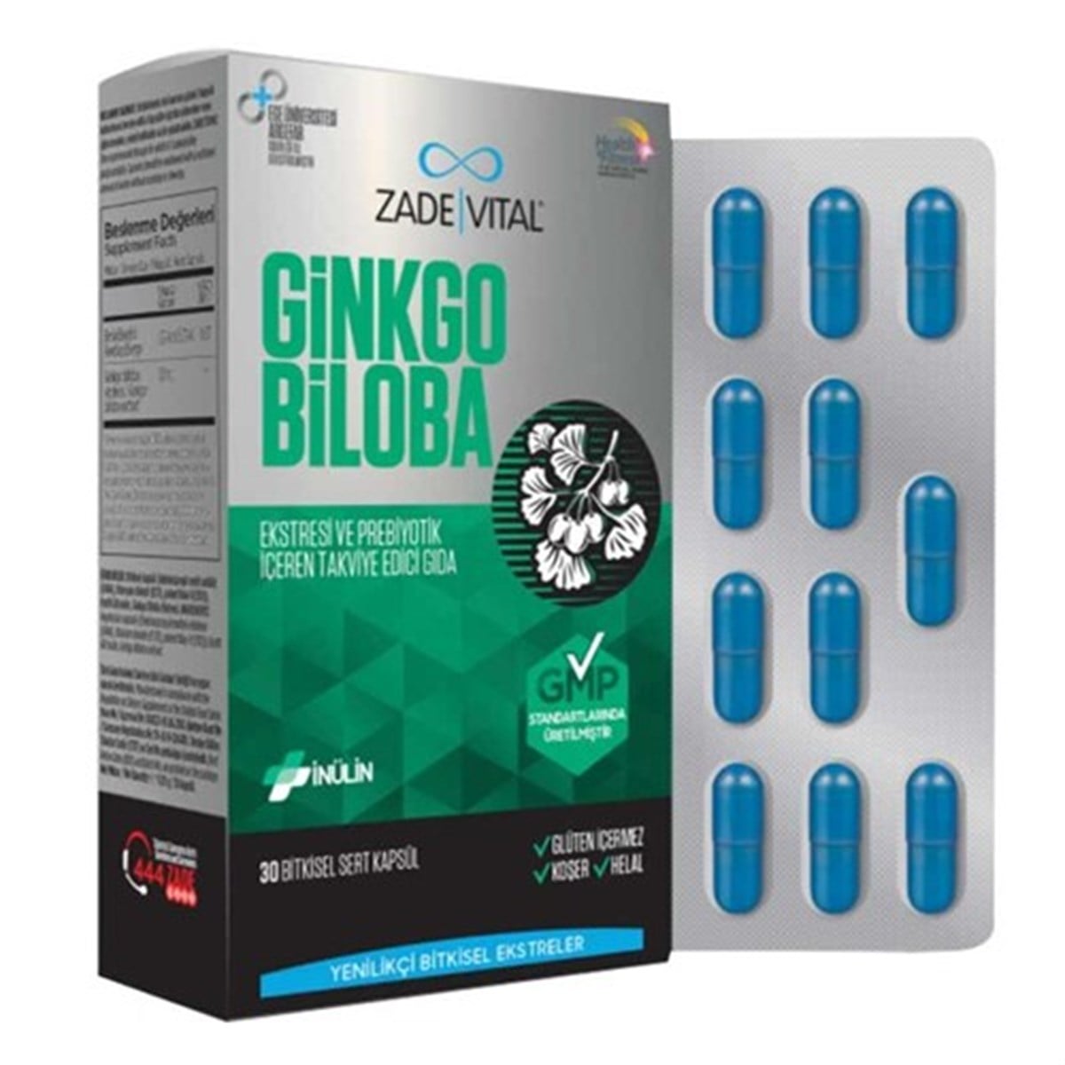 Zade Vital Ginko Biloba 30 Kapsül