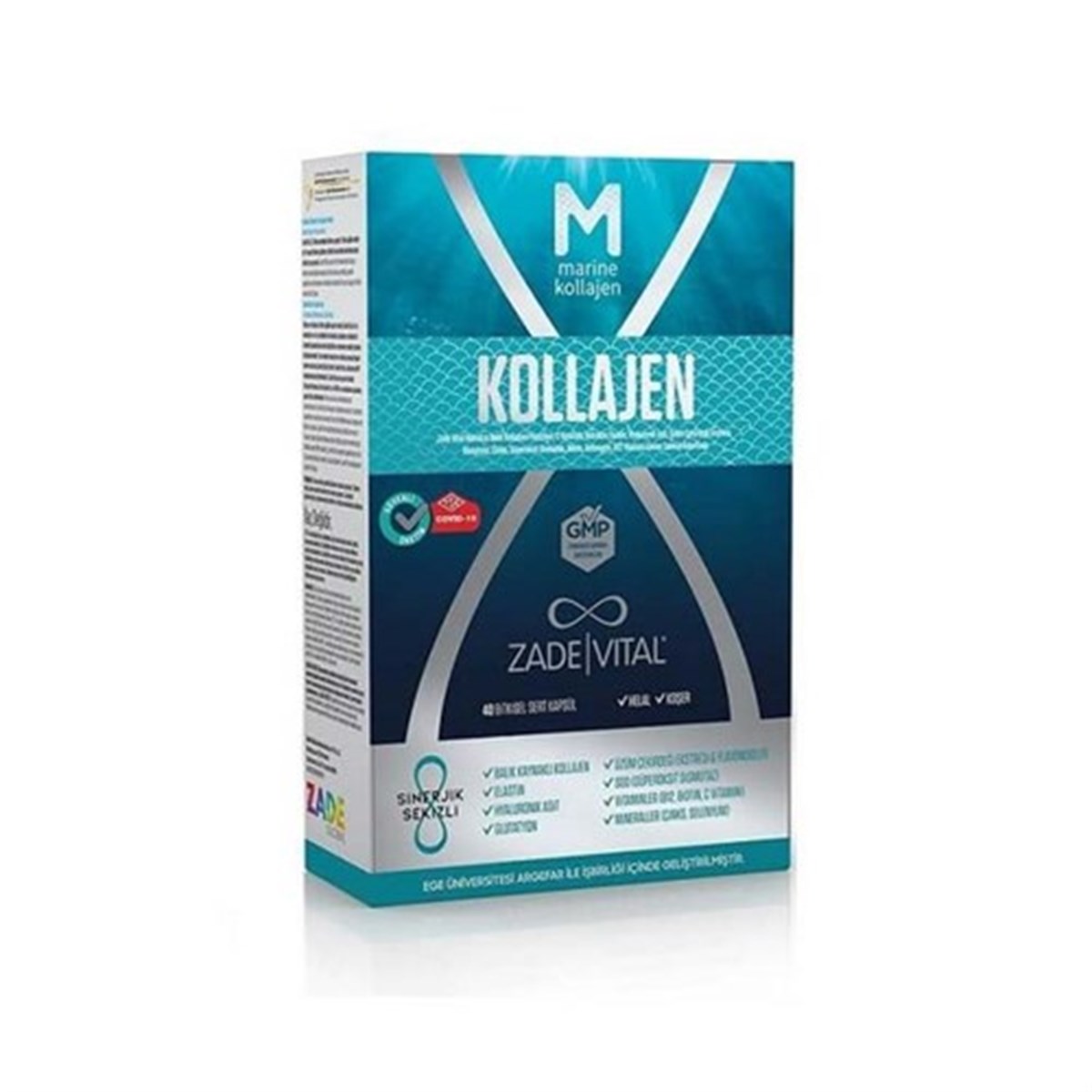 Zade Vital Marine Collagen + Hyaluronic Acid 40 Kapsül