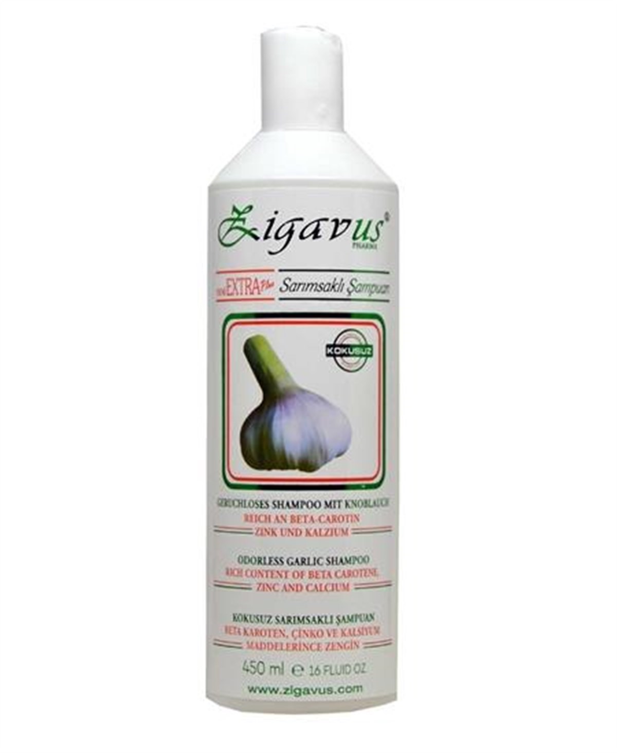 Zigavus Kokusuz Extra Plus Sarımsaklı Şampuan 250 ml
