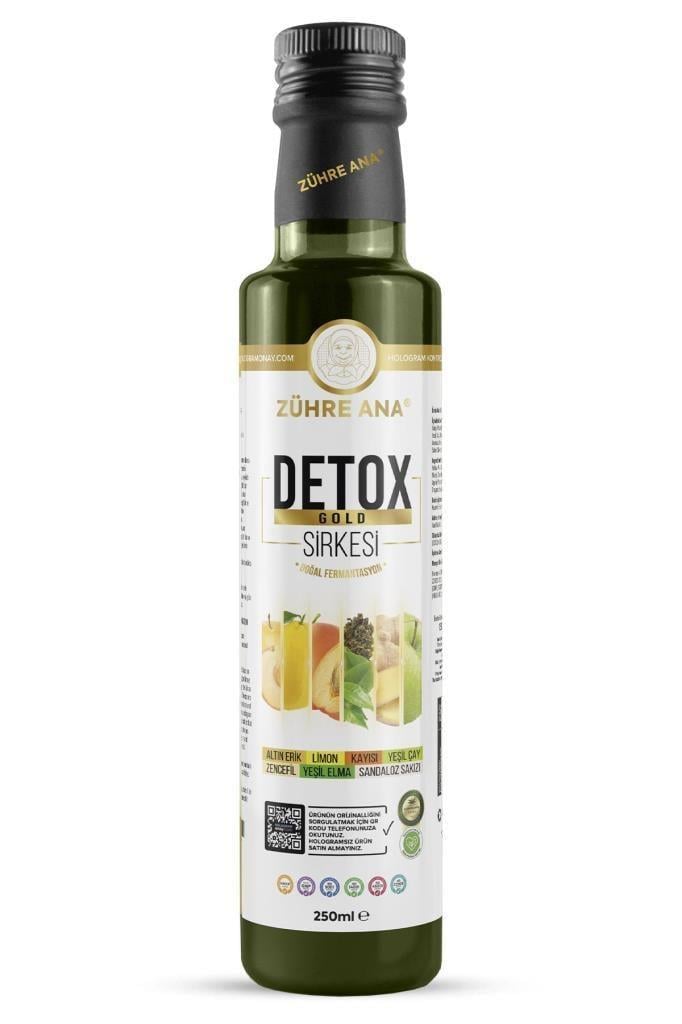 Zühre Ana Detox Gold Sirkesi Doğal Fermantasyon 250 Ml