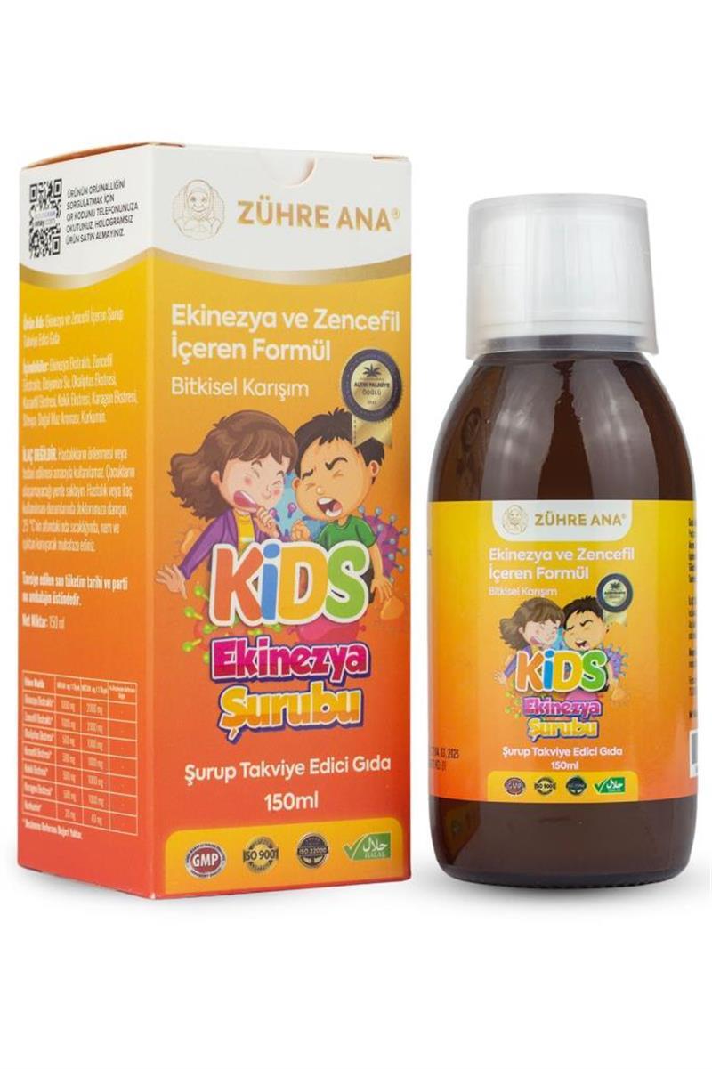 Zühre Ana Kids Ekinezya Zencefil Şurup 150 Ml