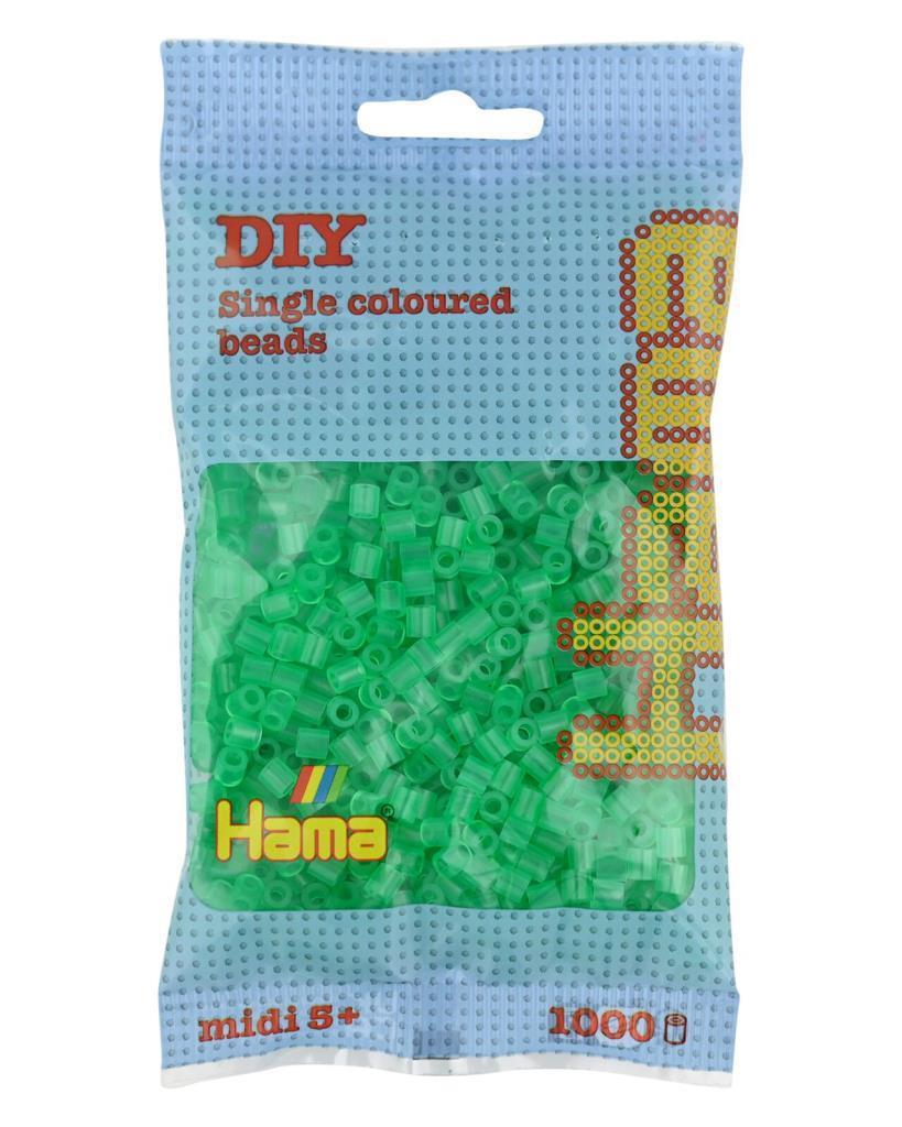 1.000'lik Hama Midi Boncuk - Şeffaf Yeşil
