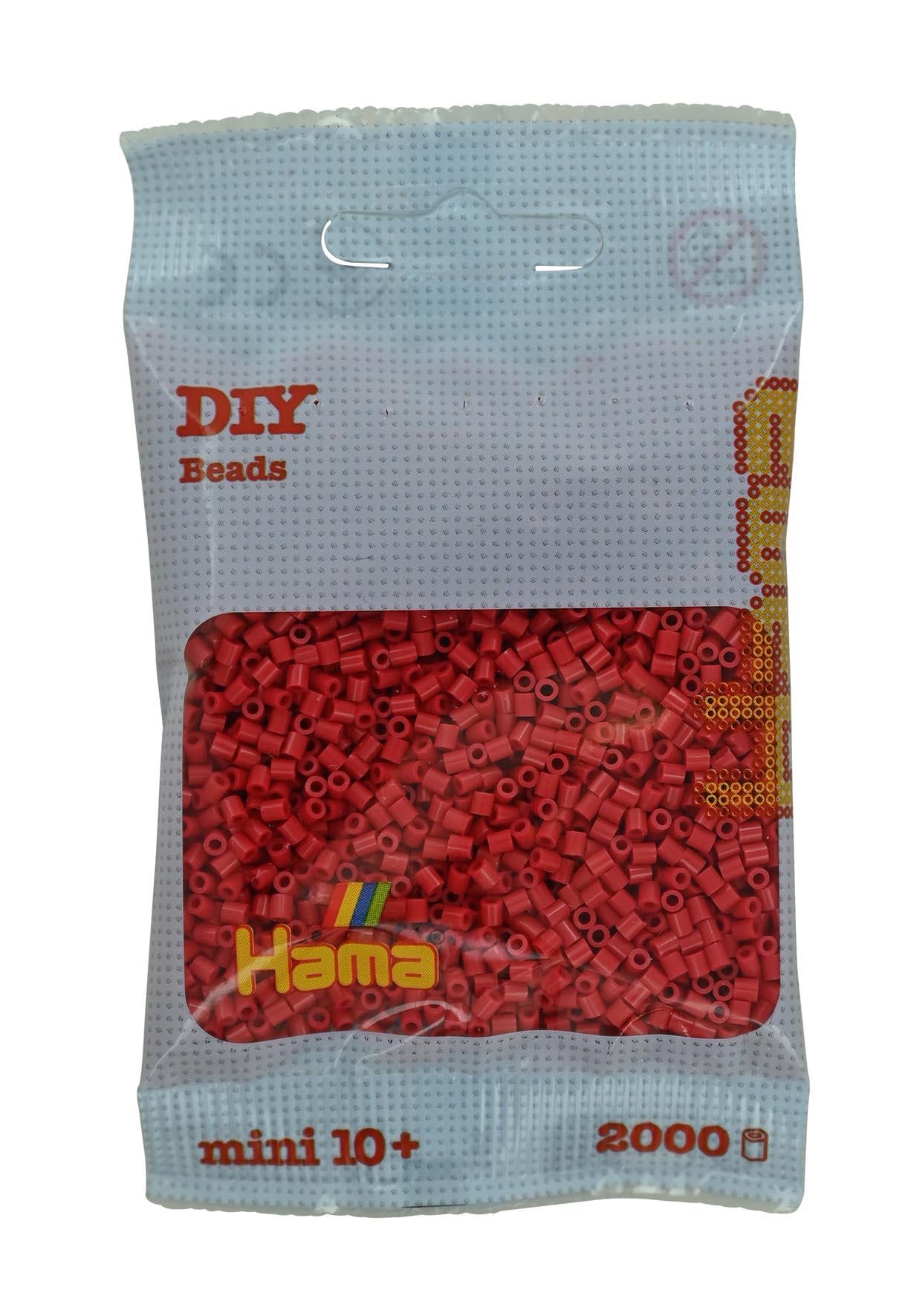 Hama Mini Boncuk 2000'lik - Nar Çiçeği Kırmızısı