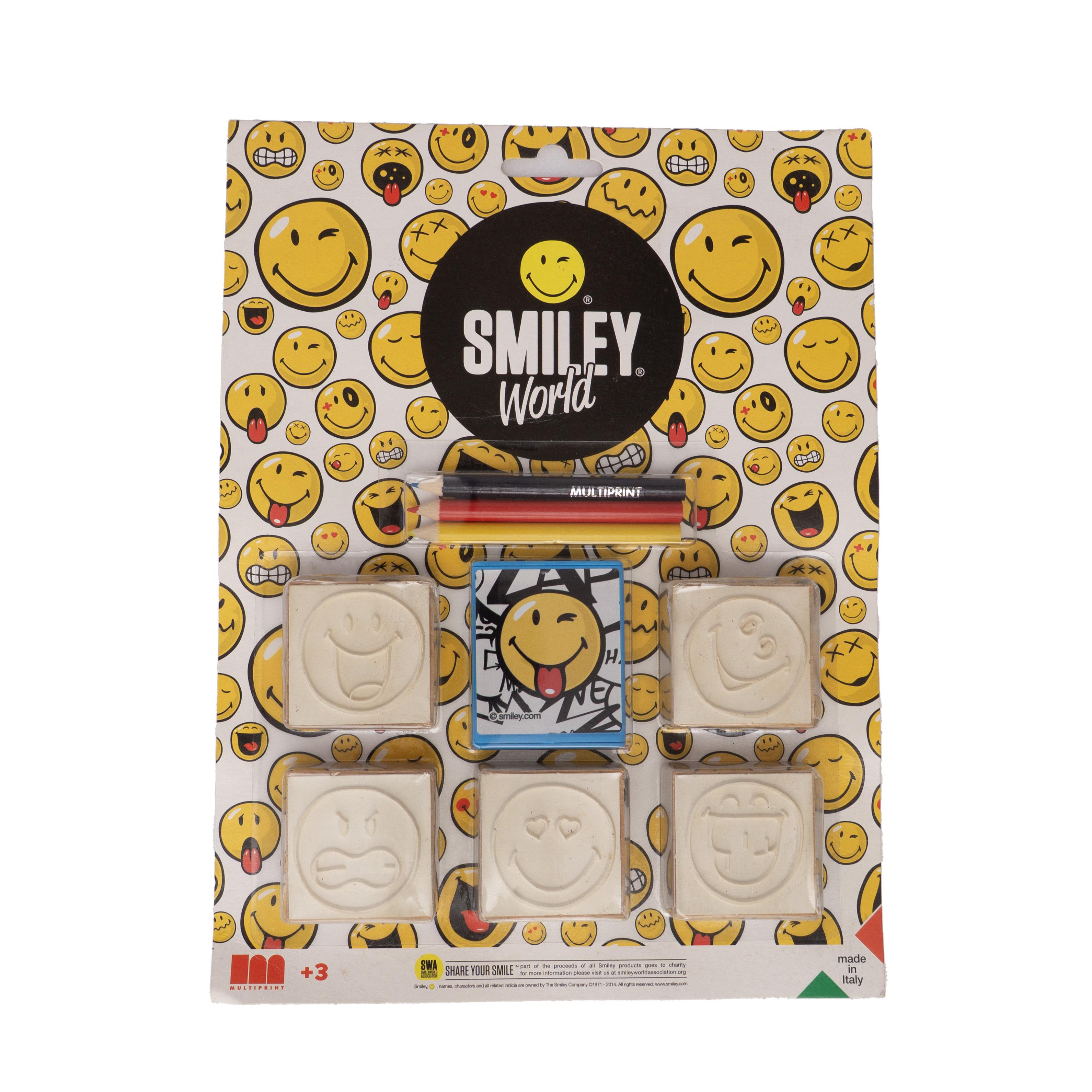 Multiprint Smiley World Emoji Baskı Seti