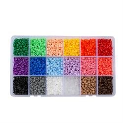 Hama Midi Boncuk - Organizer Kutuda - Karışık 18 Renk 3.600 Adet Boncuk Seti