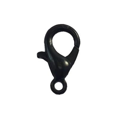 12mm Papağan Klips Siyah - 10 Adet