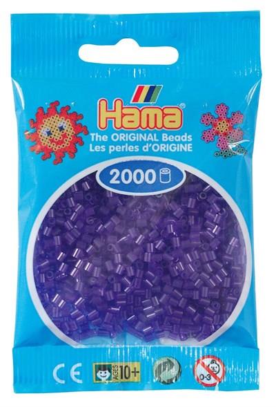 2.000'lik Hama Mini Boncuk - Şeffaf Mor