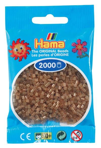 2.000'lik Hama Mini Boncuk - Şeffaf Kahve