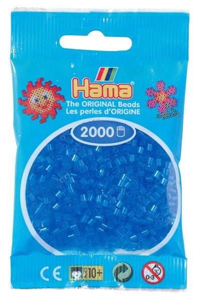 2.000'lik Hama Mini Boncuk - Şeffaf Mavi