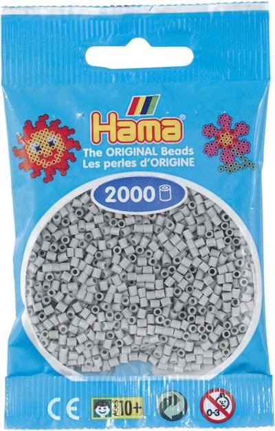 2.000'lik Hama Mini Boncuk - Açık Gri