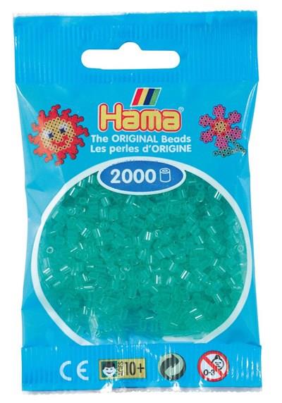 2.000'lik Hama Mini Boncuk - Şeffaf Yeşil