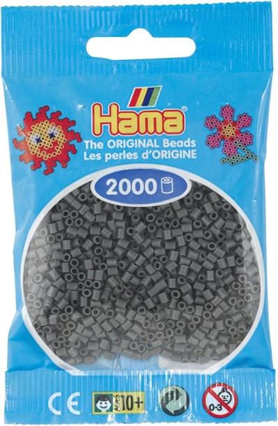 2.000'lik Hama Mini Boncuk - Koyu Gri
