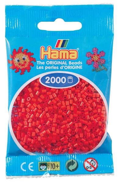 2.000'lik Hama Mini Boncuk - Kırmızı